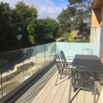 Infinity Glass Balustrade on top of aluminium capping
