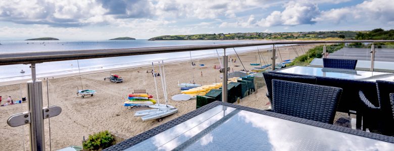 glass and steel balustrades abersoch beach cafe