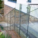 steel gate with infinity balustrades