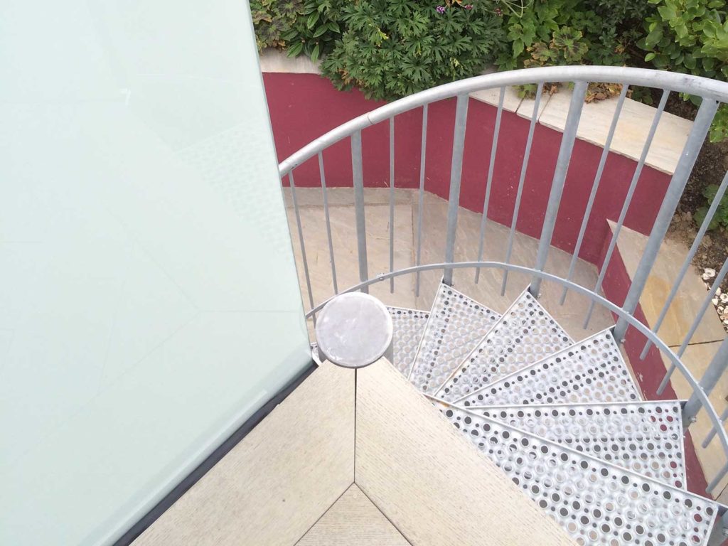 external spiral staircase