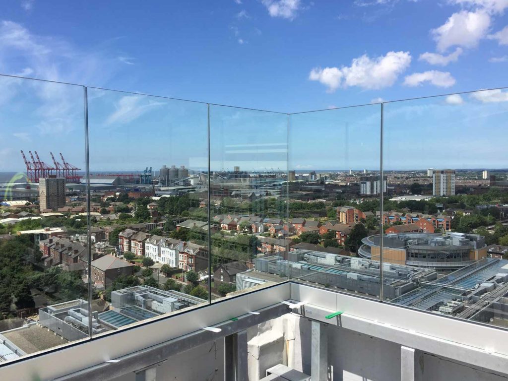 Infinity glass balustrades Liverpool Signature Living